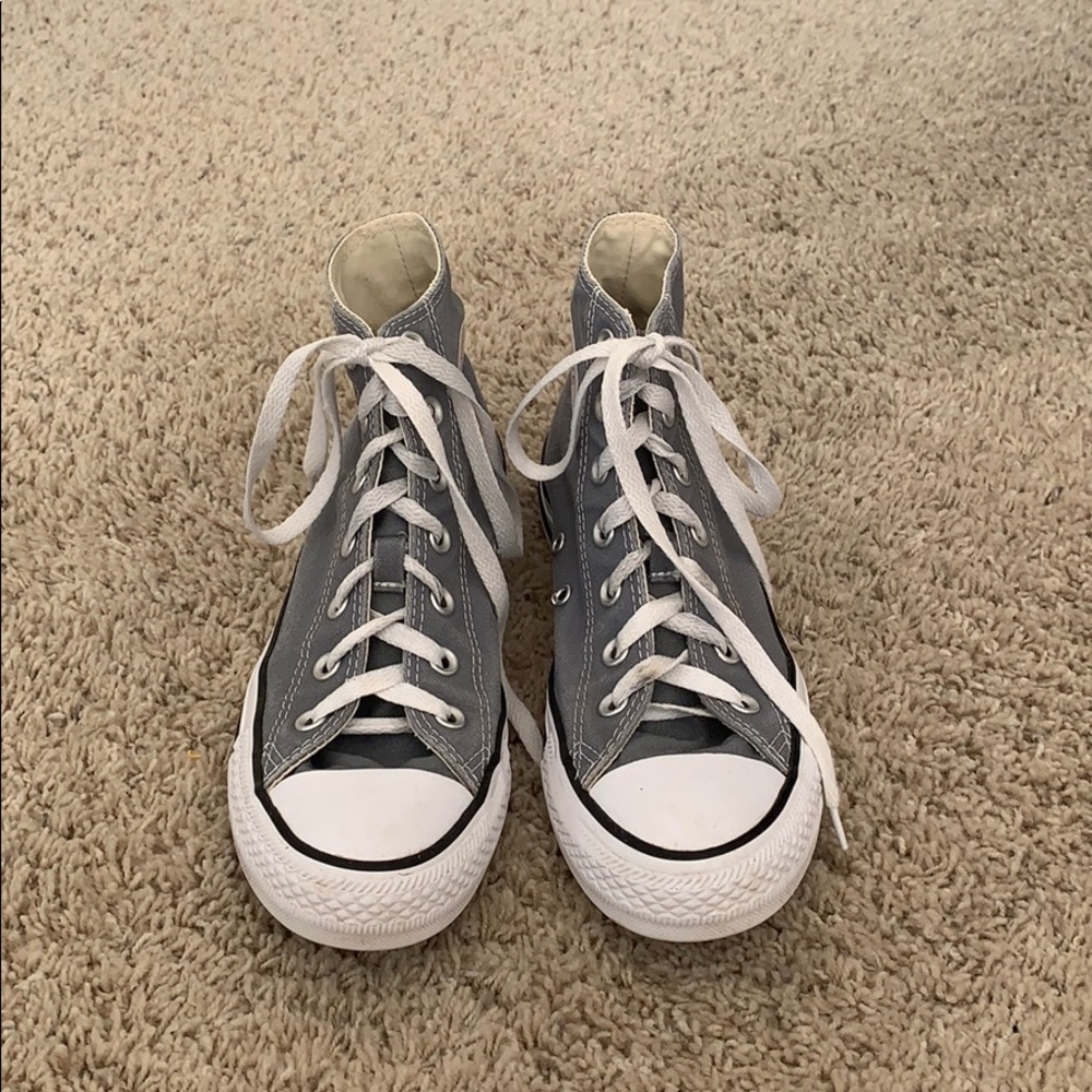Grey/Gray High Top Converse